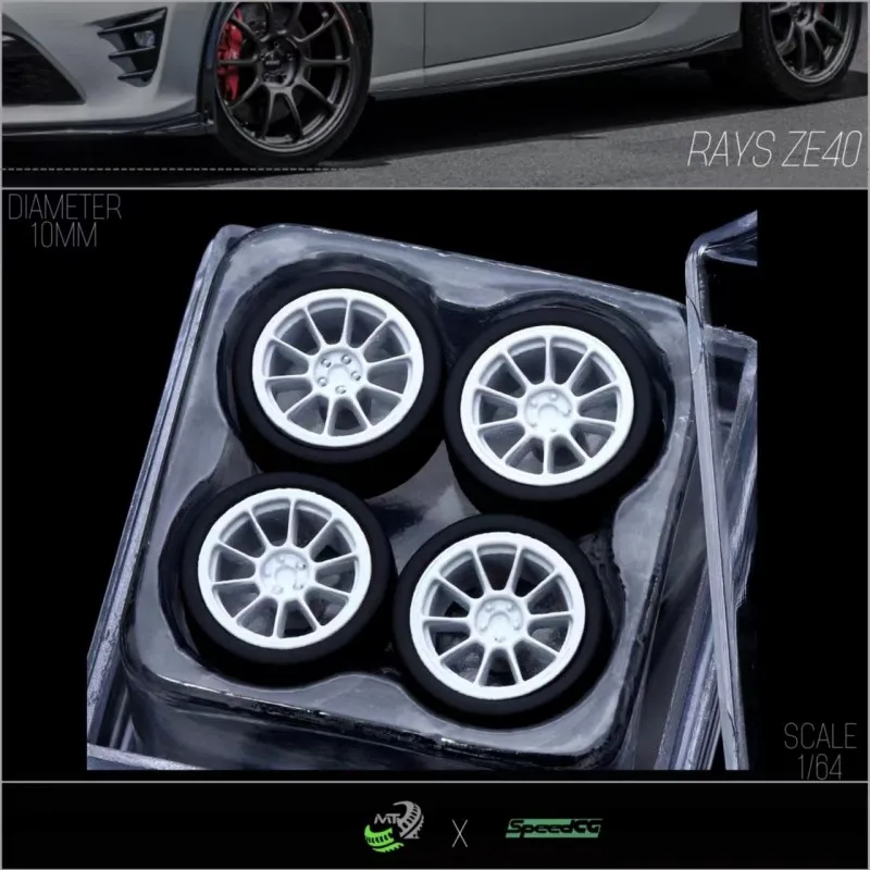 Модель SpeedCG 1/64 колеса автомобиля лучи ZE40 детали для ремонта диаметр 10 мм гоночных