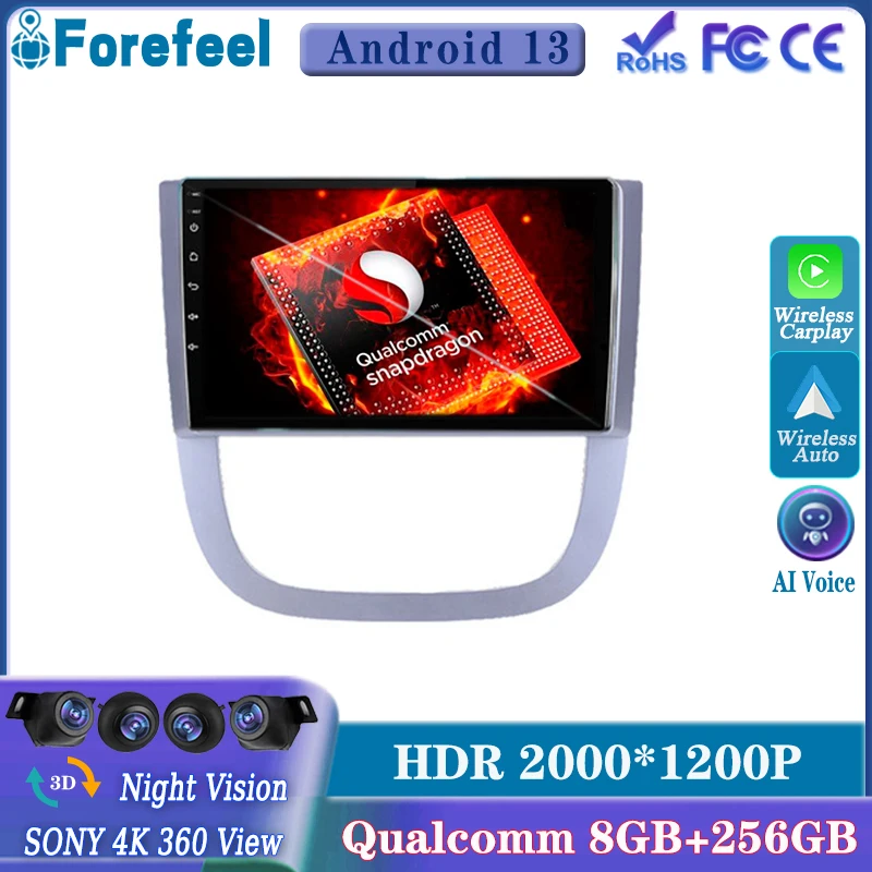 

Android 13 Qualcomm For Buick FirstLand GL8 2005-2012 QLED Head Unit Multimedia Player GPS Navigation No 2din DVD CPU HDR Screen