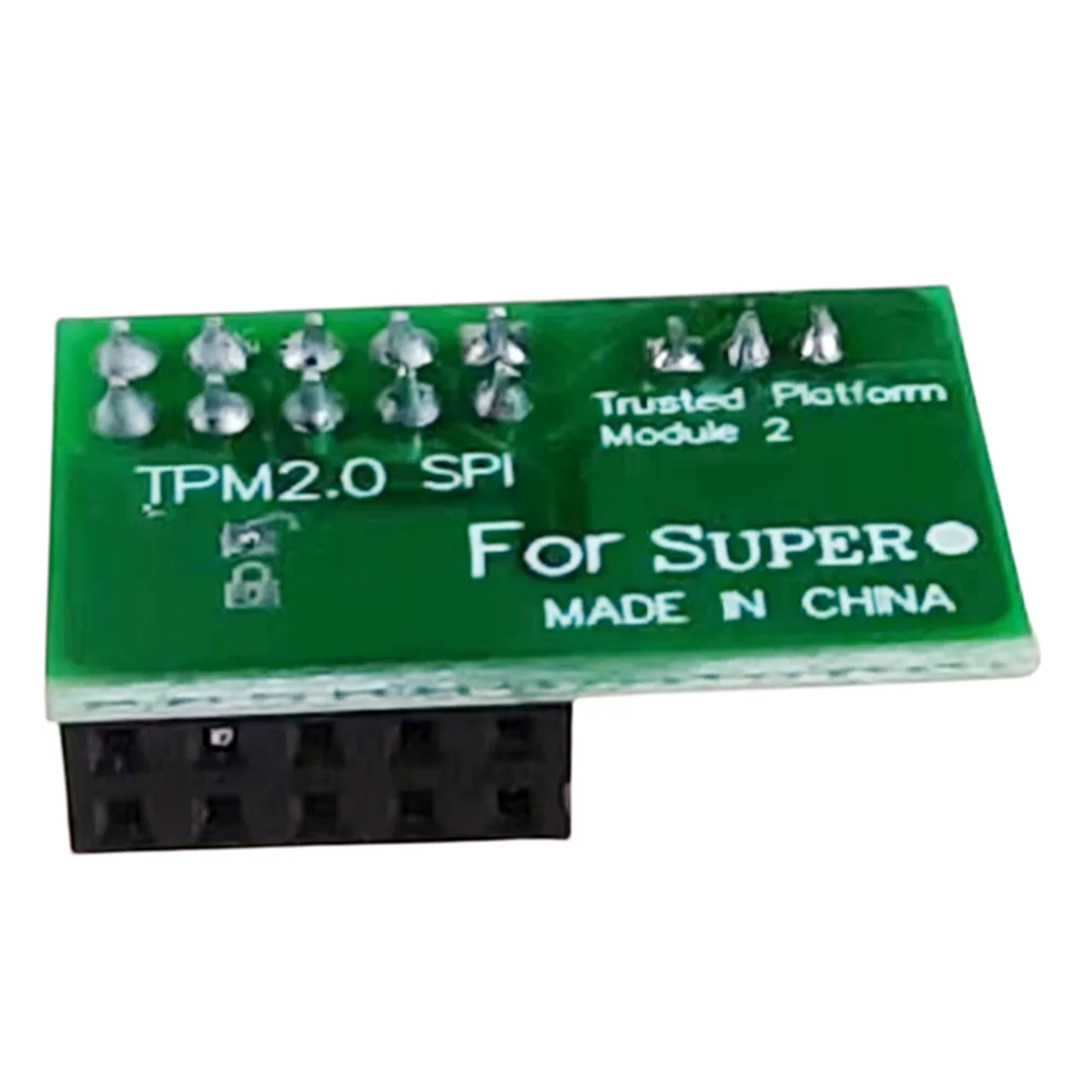 For SuperMicro-AOM-TPM-9670V-S Vertical TPM 2.0 9-Pin