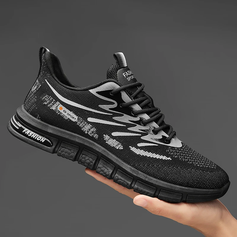 Casual Men Sneakers Summer Running Shoes Breathable Mesh Sports Shoes for Man Comfortable Zapatillas Hombre Walking Footwear