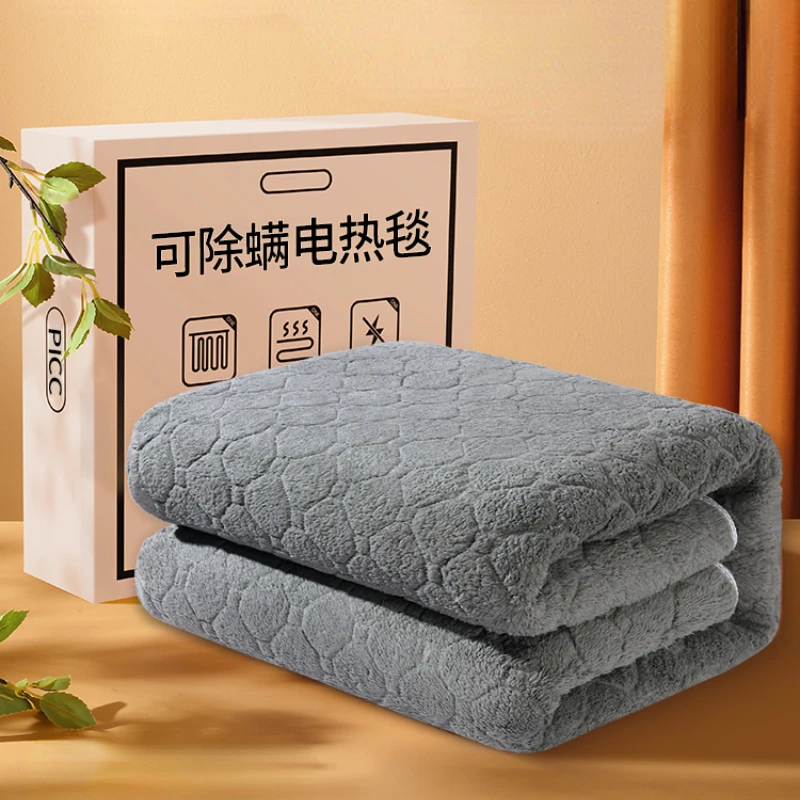 

Thicken Plush Electric Blanket Double Winter Soft Adjustable Warm Constant Temperature Electric Heated Blanket Body Warmer Items