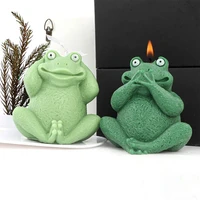 animal frogs shapes silicone candle mold handmade fondant baking tool diy aromatherapy candle gypsum soap resin mould home decor