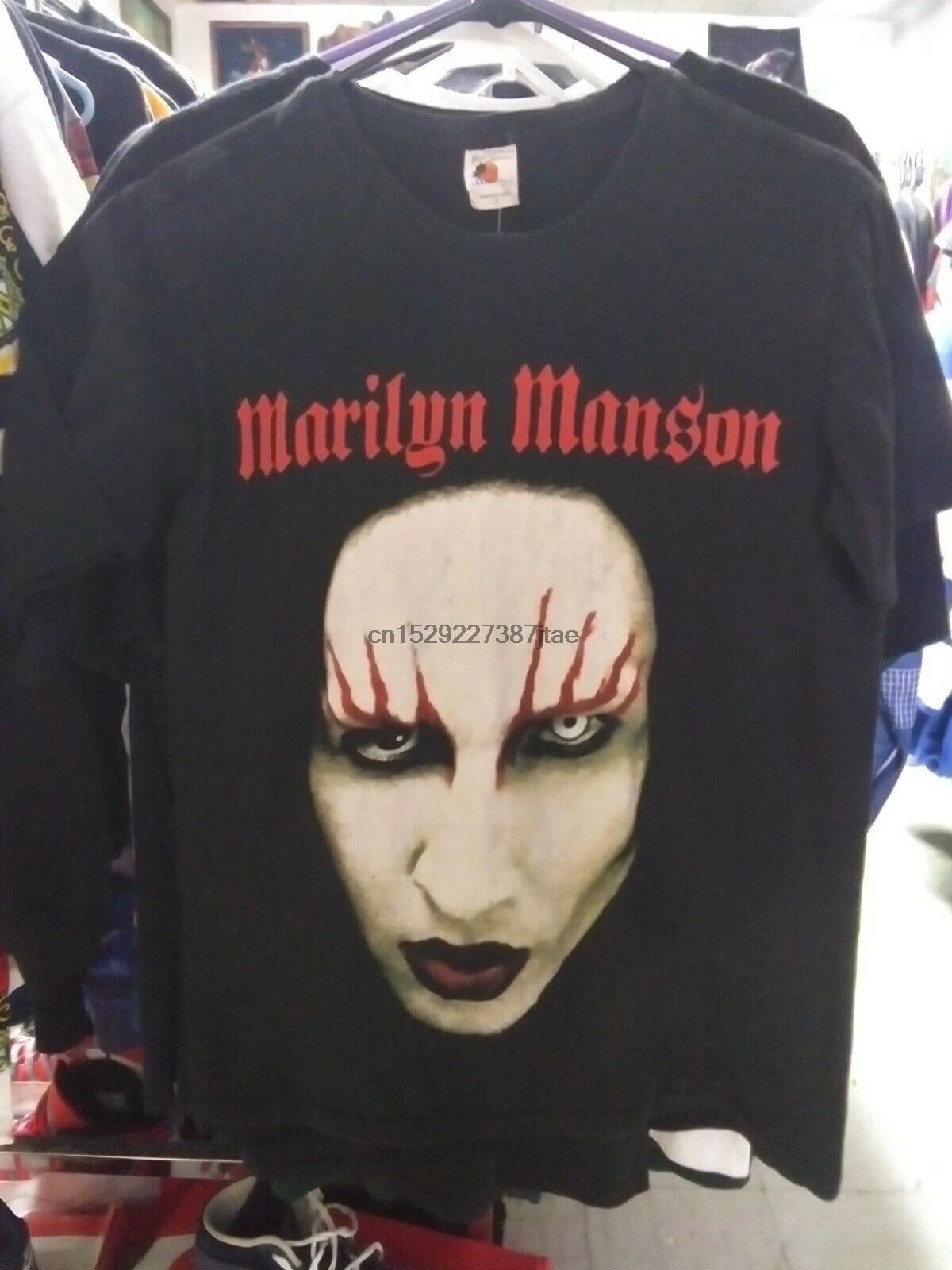 

New Vintage style Marilyn Manson T shirt big face graphics