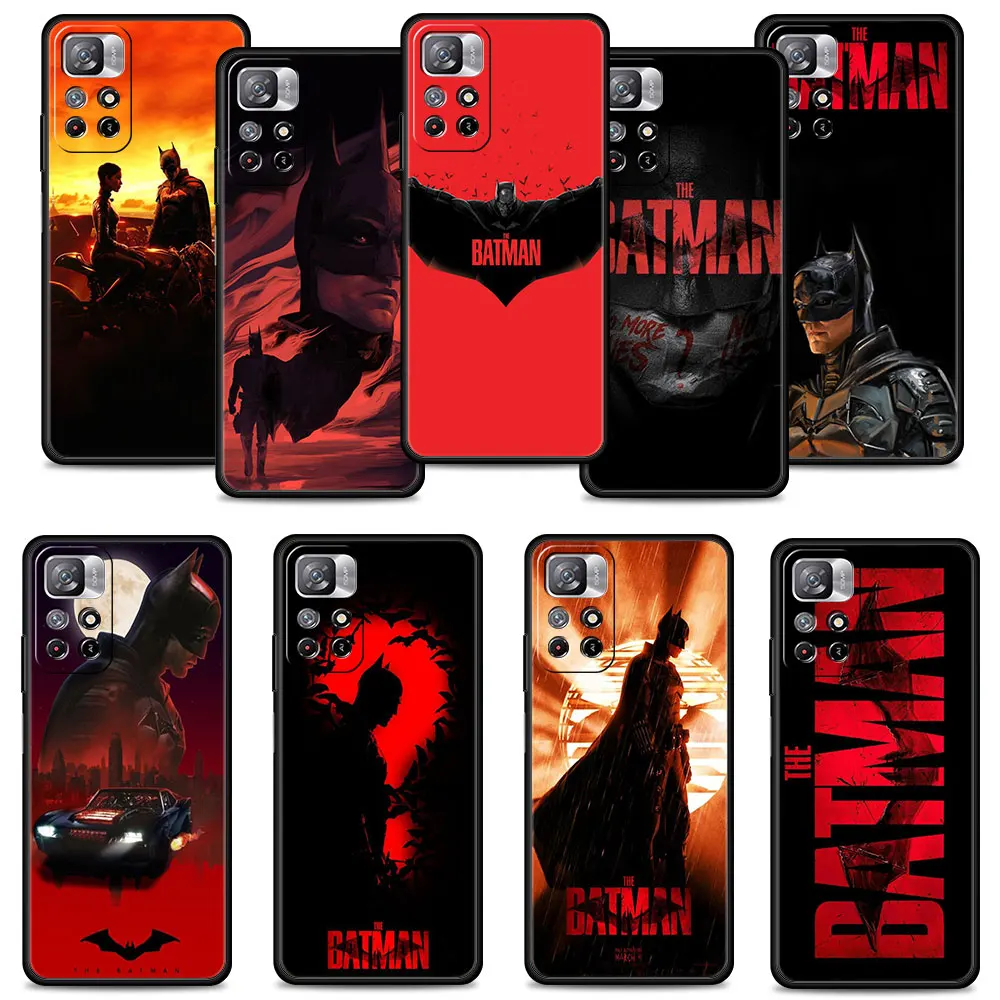 

Phone Case Full Black For Xiaomi Redmi K40 10 9 7 9C 9A 9S 11 Pro 9T 8 K40S 10C K50 The Batman 2022 Catwoman Robert Pattinson