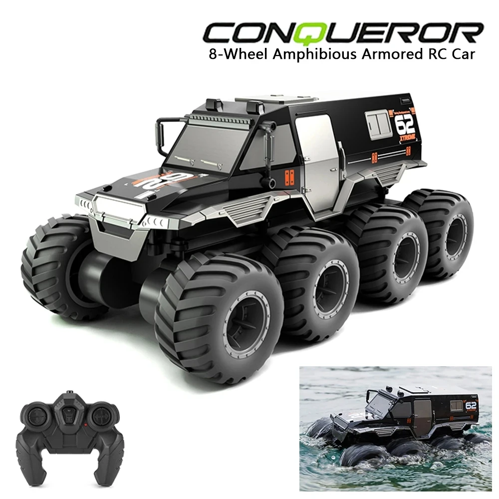 2.4g Amphibious 8 Wheel Remote Control Truck Climbing Off Ro