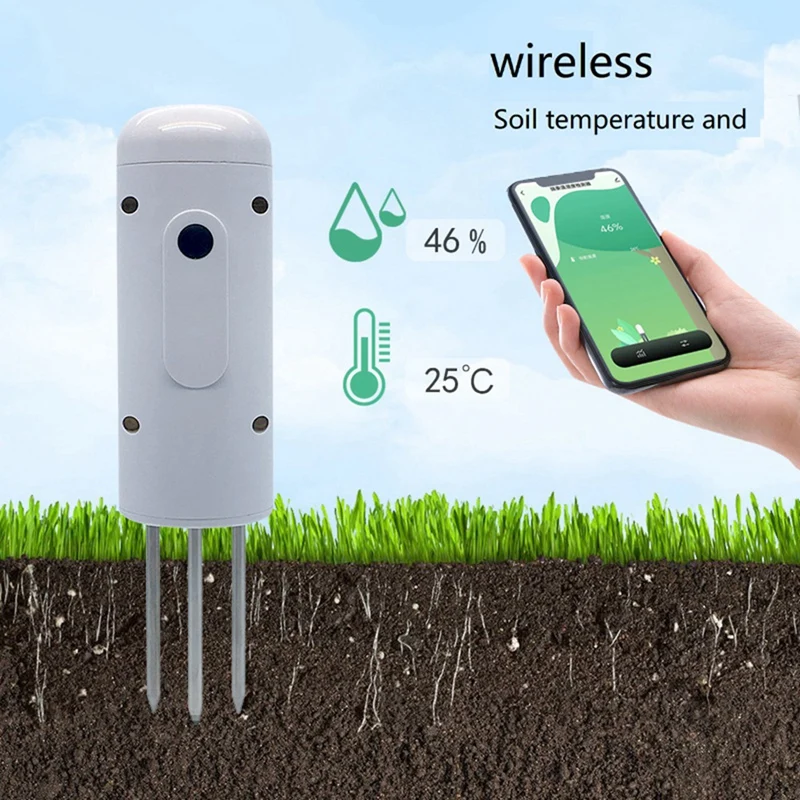 

Plant Temperature Wireless Waterproof Tuya Tester Meter Humidity Detector Moisture For Zigbee Garden Soil Monitor