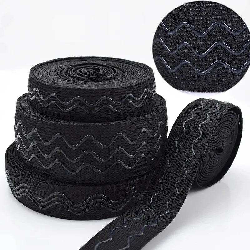 Нескользящая резинка для шитья силиконовая эластичная лента в форме волны