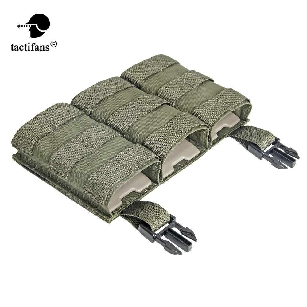 

M4 AK47 Triple Magazine Pouch MAG Insert Hook And Loop Quick Detach For LV119 FSCK AVS FCPC Tactical Paintball Hunting Vest