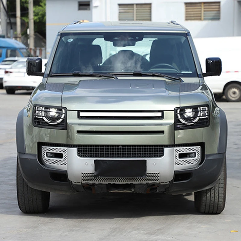 Металлический передний абажур светодиодная крышка для фары решетка 2020-2022 Land Rover