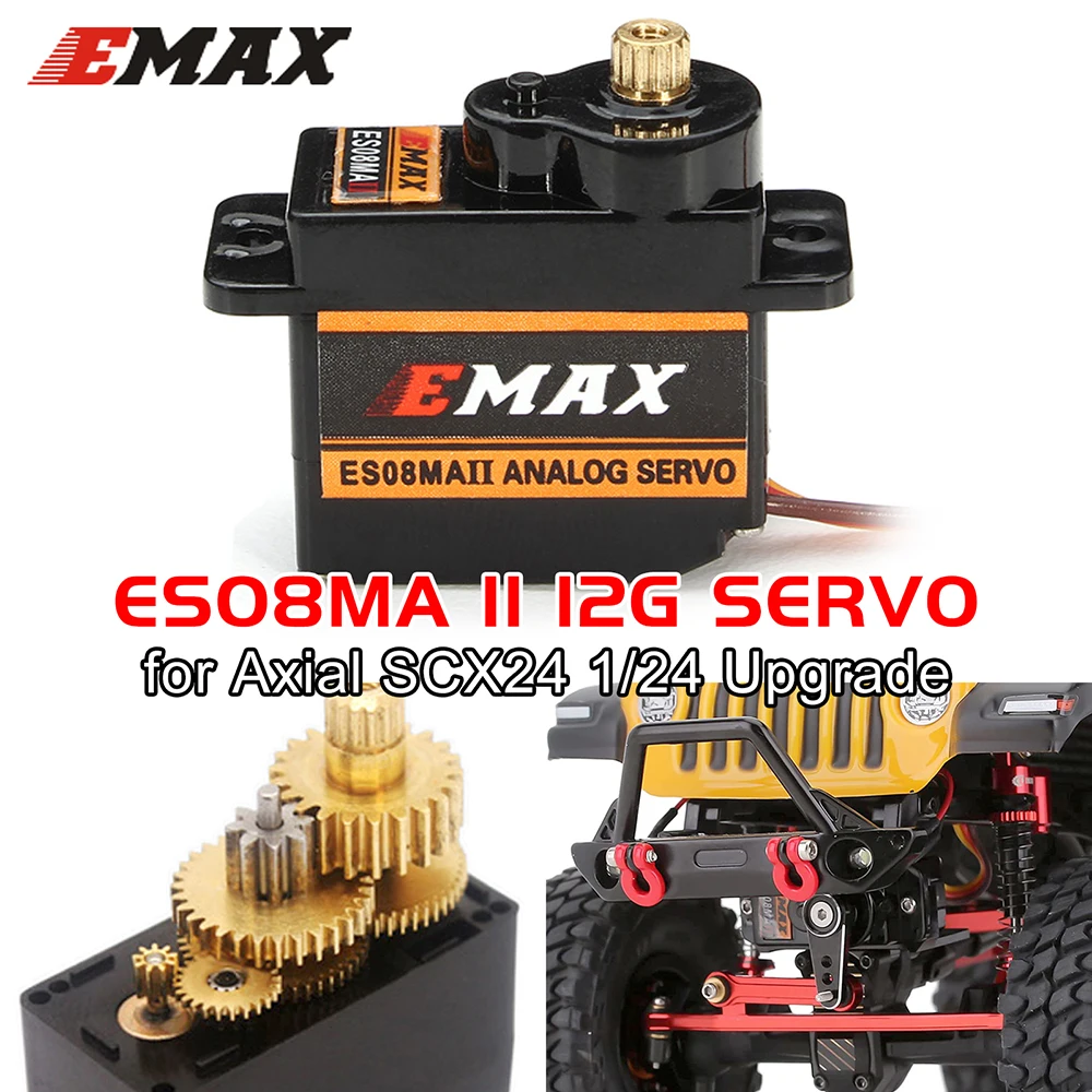 

Emax ES08MA II Servo Motor SCX24 Servo 12g 15T Mini Metal Gear Servo for Axial SCX24 Upgrades