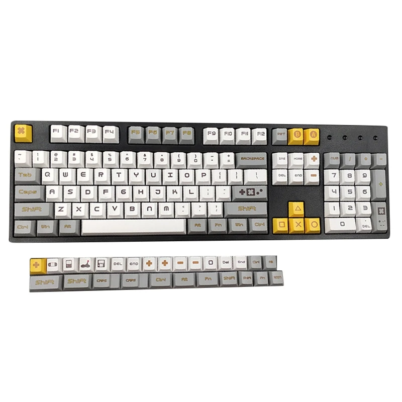 

131 Key Height PBT Keycap Sublimation Game Console Theme 61/64/68/87/104 Mechanical Keyboard Cap