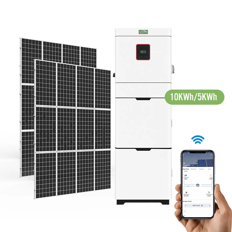 

9kwp solar panel 10KWh battery inverter 10KW 8KW Hybrid Solar Battery Energy Storage System complete solar system including