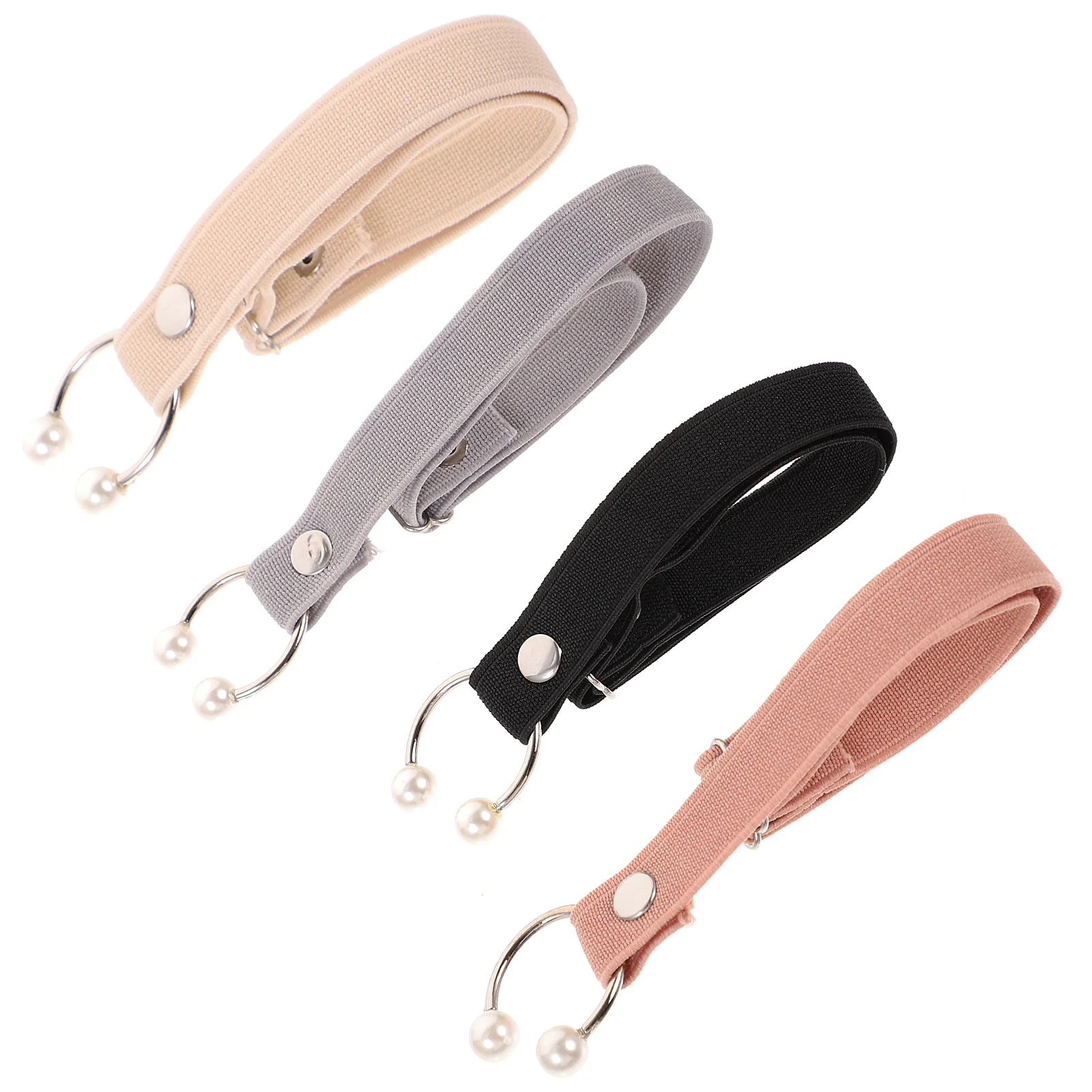 

4 Pcs High Heels Anti Drop Women Detachable Shoelace Elasticated Straps Womens Holding Pearl Anti-loose Shoelaces Do Not Follow