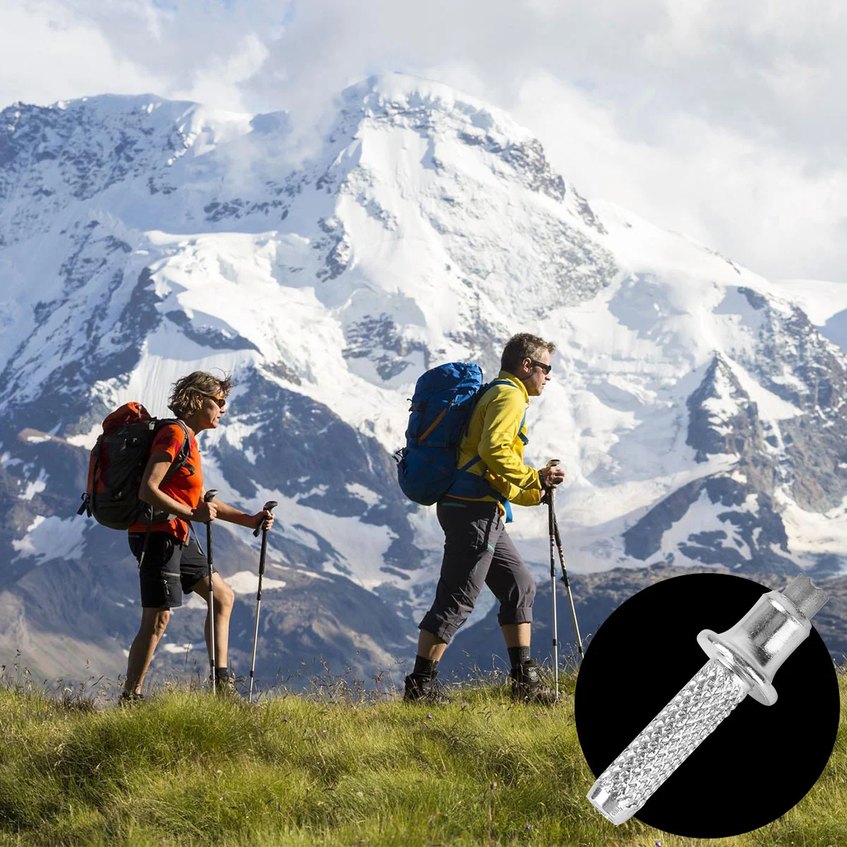 

Палка с наконечниками для ходьбы, альпеншток, треккинговые палки, аксессуары для альпинизма Diamond Tech
