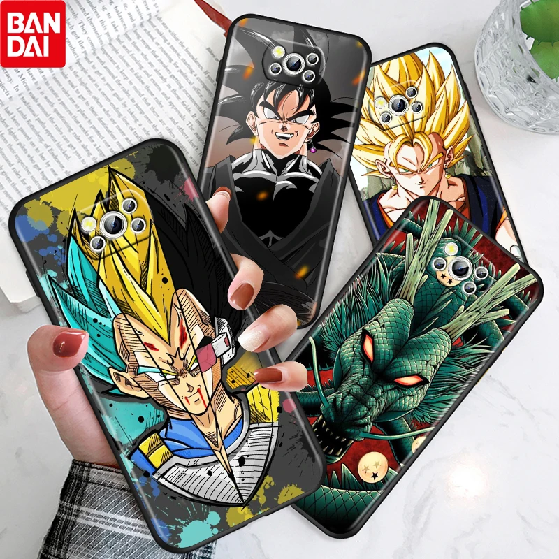 

Anime Dragon Ball Cartoon For Xiaomi Poco X3 NFC F3 GT M4 M3 M2 F2 X2 Pro TPU Gel Silicone Soft Black Phone Case Cover Capa