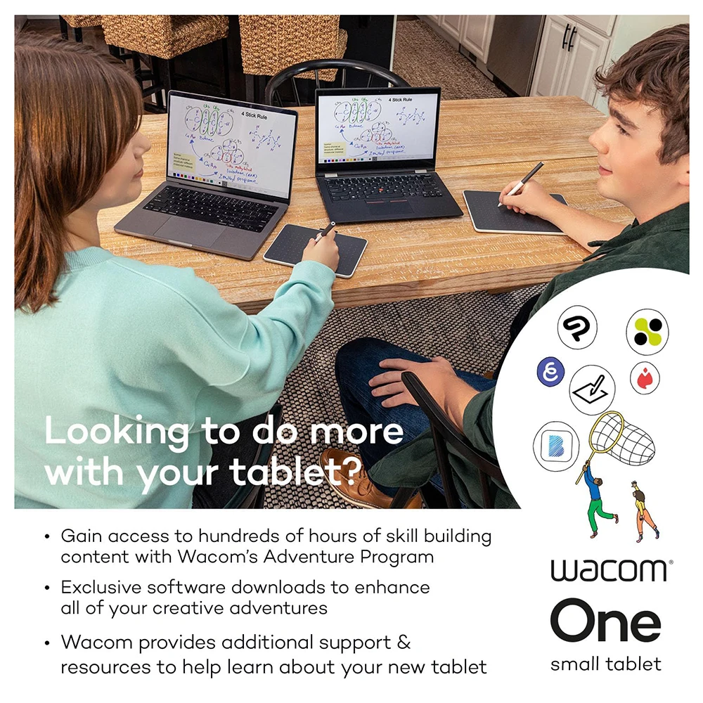 Графический планшет Wacom One для рисования со средним диагональю 9 9x7 1 дюйма
