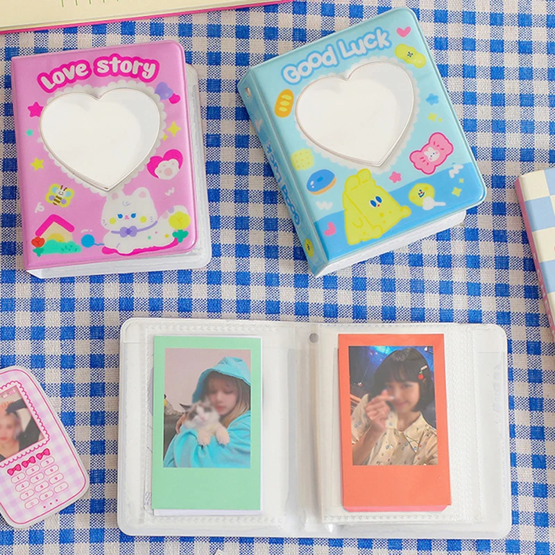 

Cartoon Photo Album Collection Book Star Chasing Idol Photo Album Photocard Holder Korean Ins Cute Heart Hollow Storage Albums
