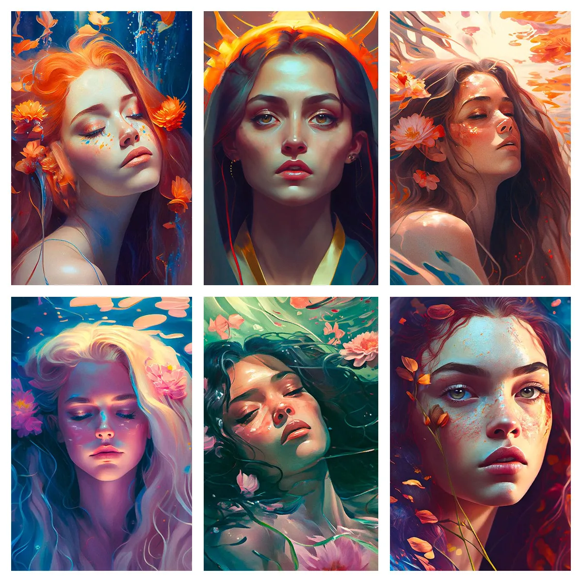 

Алмазная 5D картина «сделай сам», Набор для вышивки крестиком, мозаичная картина из серии «красивая девушка океана», полноразмерный набор для домашнего декора, подарок