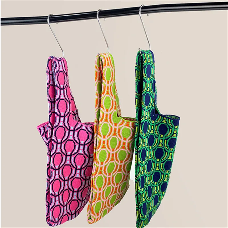

Fashion Knitted Wool Woven Bag Handbags 2022 New Shoulder Bag Messenger Women Bag Casual Tote Ladies Satchels Females
