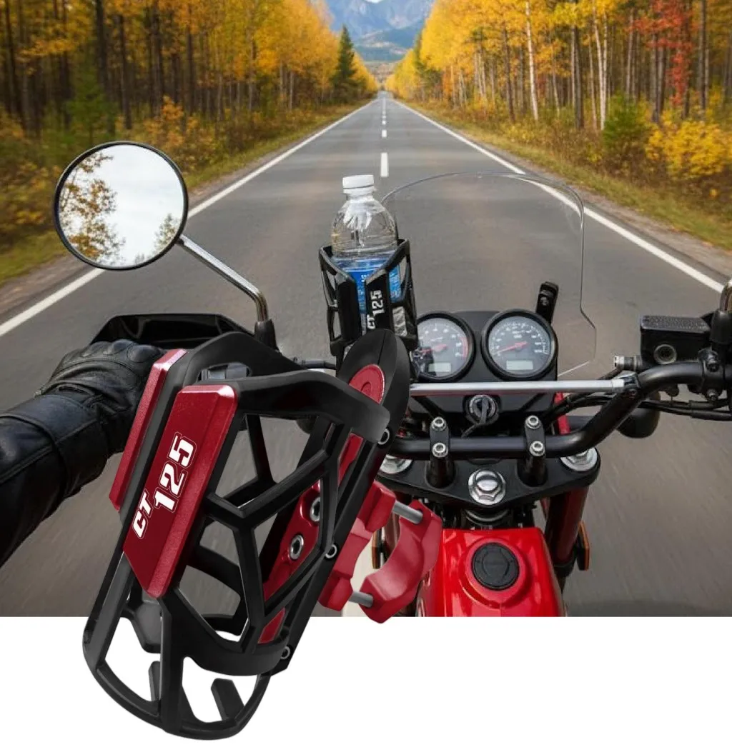 Фото Мотоциклетный держатель для стакана с водой для HONDA CT125 CT125 CT-125, высококачественный модный держатель для стакана с водой с логотипом «CT125» №1