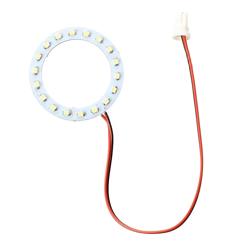 

T10 1210 18 LED Ring Annular Lighting Bulb White Light DC 12V Car