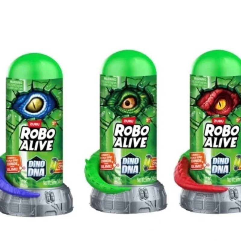 Подлинная серия Robo Alive Dino DNA собирает динозавр призрак слюну детские игрушки