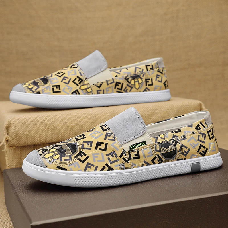 

Мужские воздухопроницаемые лоферы, синие парусиновые туфли без застежки, дизайнерская повседневная обувь на плоской подошве, эспадрильи, весна-осень 2023