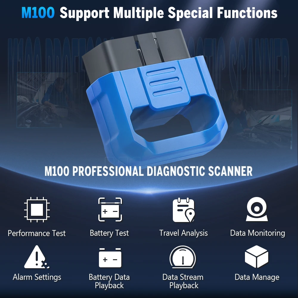 Автомобильный диагностический сканер M100 ELM327 V1.5 PIC18F25K80 для Android/IOS OBD2 Bluetooth 4 0 elm 327 -