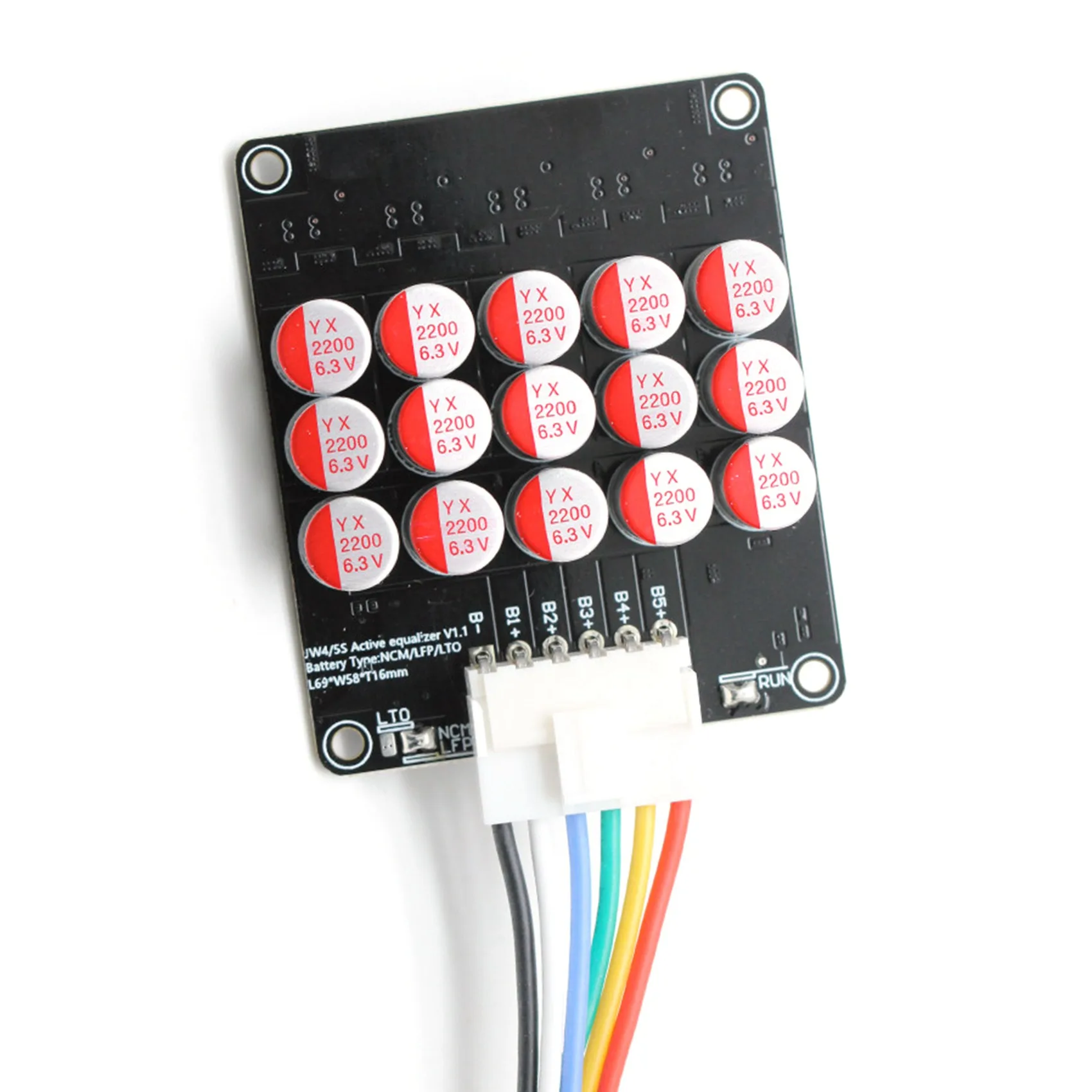 

5S Active Equalizer Balancer Lifepo4 / Lipo/ LTO Battery Energy Equalization Capacitor BMS Board