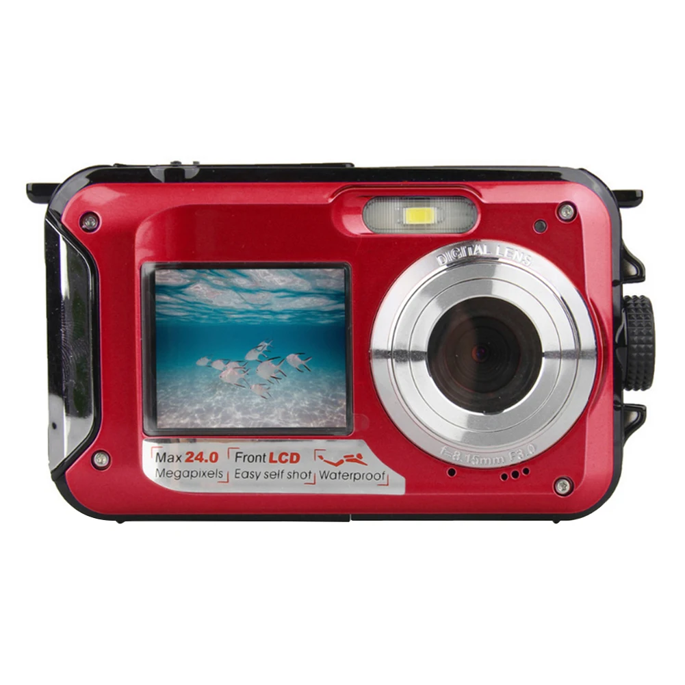 

Digital Photo Camera CMOS Sensor 2.7-inch Display Screen Waterproof Video Recorder Dual Screen DV Camcorder