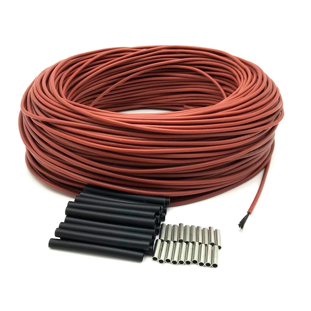 Фото MINCO HEAT от 5 до 100 м, 12 К, 33 Ом, инфракрасный карбоновый нагревательный кабель, электрический провод для теплого пола №2