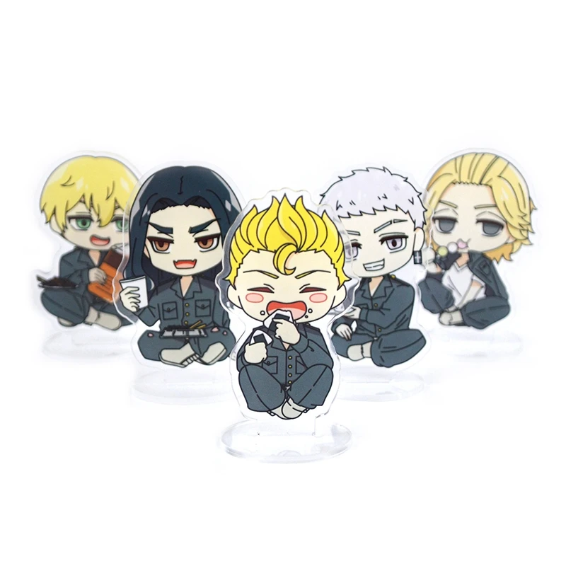 

Anime Tokyo Revengers Cartoon Figure Acrylic Stands Manjiro Ken Takemichi Hinata Atsushi Model Plate Fans Gift Collection Props