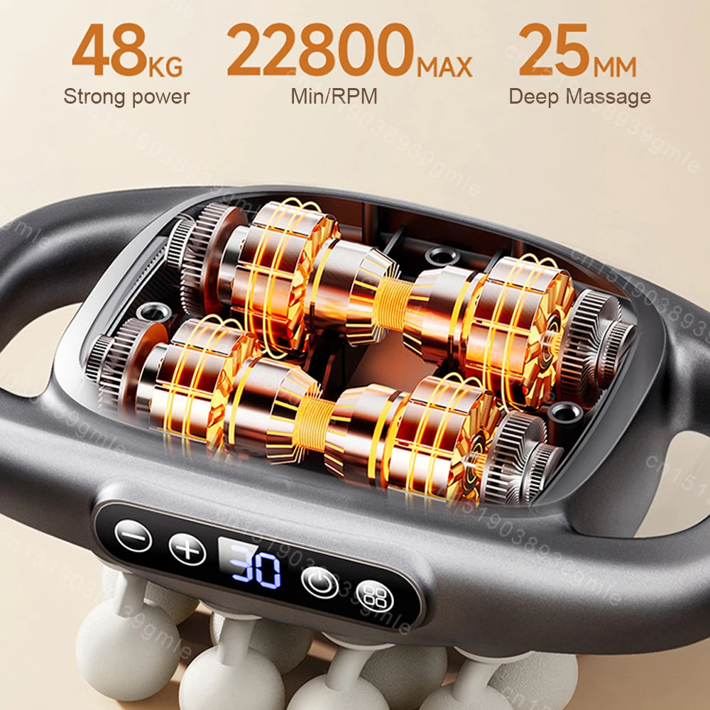 16-головочный фасциальный пистолет инфракрасный нагрев вибрационный массажный