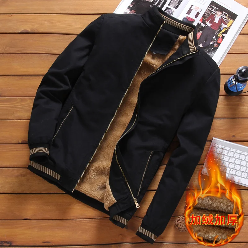 

Мужская одежда Новинка Зима 2023 мужская куртка с флисовой подкладкой утепленная Корейская версия облегающего мужского пальто с воротником-стойкой мужская одежда