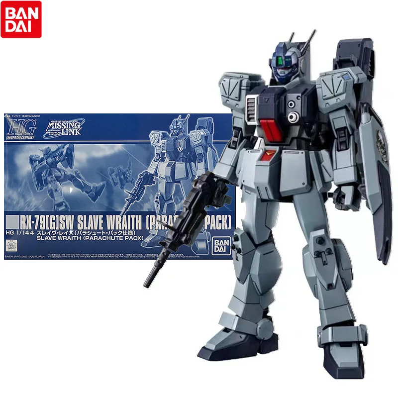

Bandai Genuine Gundam Model Kit Anime Figure HG RX-78GSW Slave Wraith Parachute Pack Anime Action Figure Toys for Children