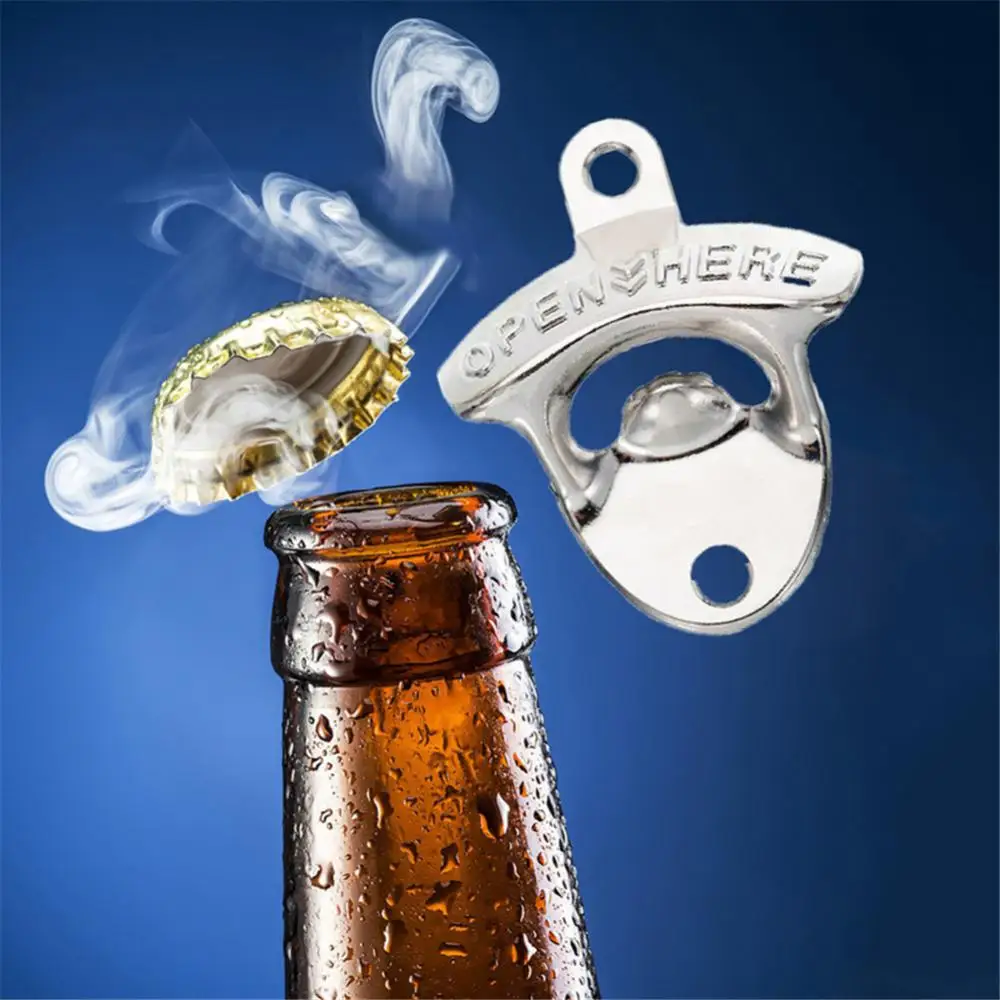 

Vintage Retro Hanging Wall Mounted Bar Kitchen Accessories Four Colors Available Beer Opener Tools Kitchen Accessories Alloy