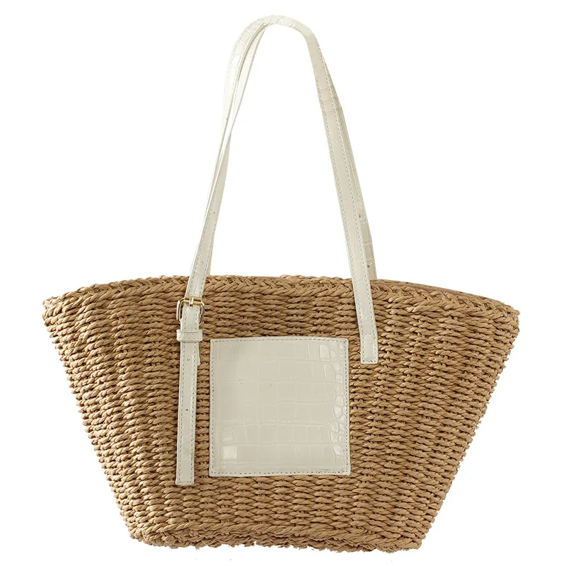 

Straw Bags for Women 2023 Summer Hand-Woven Rattan Bag Handmade Woven Purse Wicker Beach Bag Bohemia Bali Handbag bolsos mimbre
