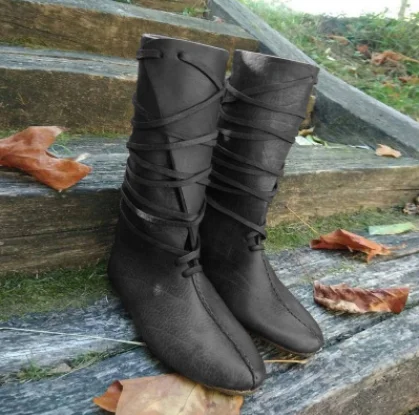 2023 обувь для косплея в средневековом стиле викингов, обувь для косплея рыцаря возрождения, обувь для косплея на Хэллоуин из искусственной кожи для женщин и мужчин