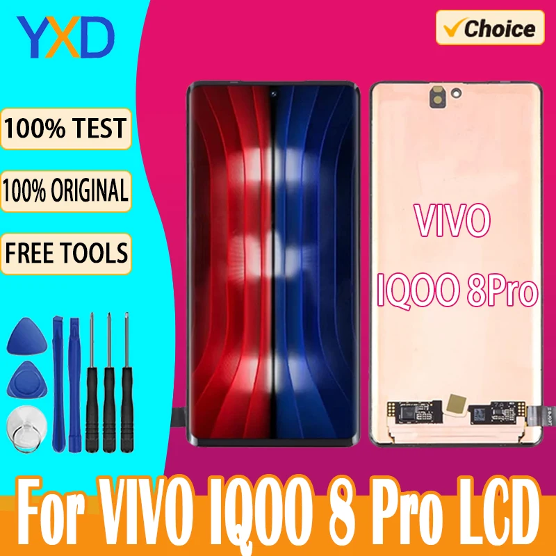 OLED Display For VIVO IQOO 8 Pro Touch Screen Digitizer Assembly Replacement