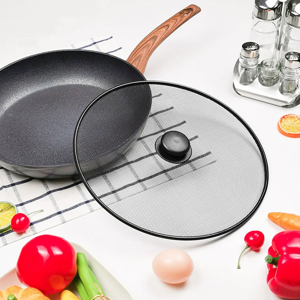 Крышка с защитой от брызг Легко чистящаяся крышка кастрюли для сковороды экрана