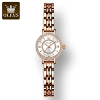 olevs stainless steel strap fashion women wristwatch waterproof quartz super thin high quality watch for women