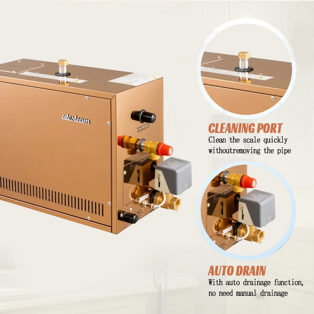 Atcsteam 4.5 кВт аппарат для сауны генератор пара ванной комнаты