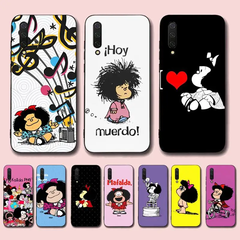 

Mafalda Anime Cute Girl Phone Case for Xiaomi mi 5 6 8 9 10 lite pro SE Mix 2s 3 F1 Max2 3