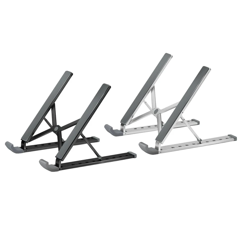 

Подставка для ноутбука, из алюминиевого сплава, 9 ступеней, регулируемая по высоте, складная, нескользящая, для ноутбука и планшета 17 дюймов