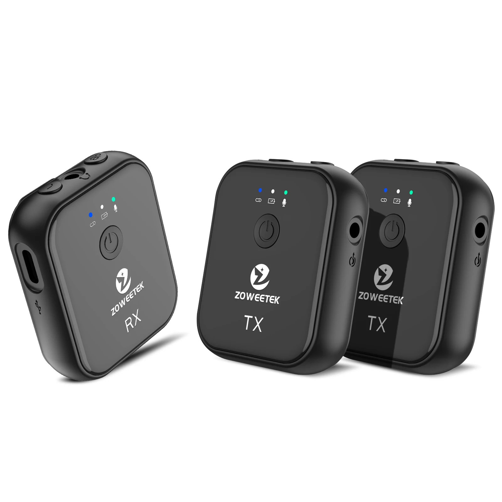 

New Wireless Microphone ZW-T6 Bluetooth 5.1 300mAh Gain Wind DSP Noise Reduction with 3.5MM Interface 160ft Lavalier Microphones