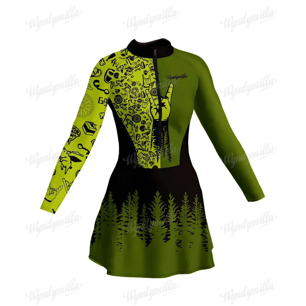 

Female Cycling Skirt Dress Macaquinho Saia Bike mtb Sport Jumpsuit Skirt Vestidinho Dress Unlined no cushion Spain free shipping