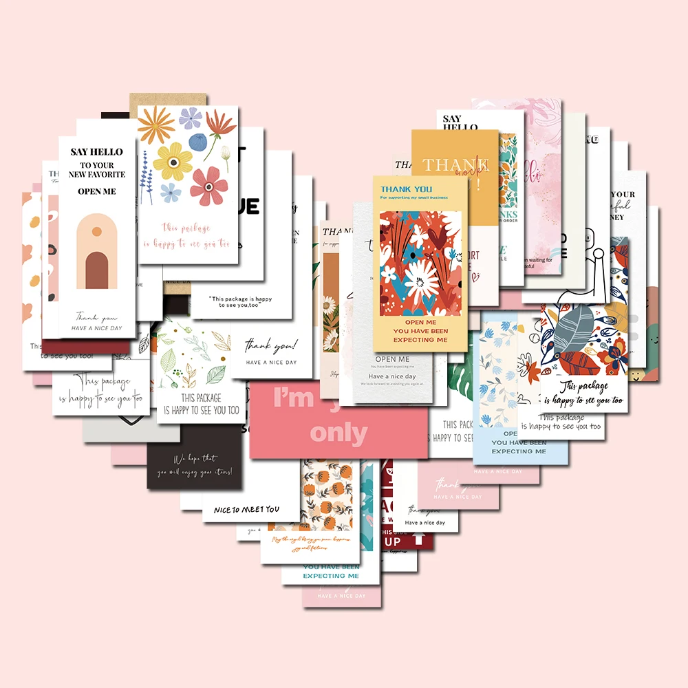 

10/55PCS Just For You Love Pink Sticker Vintage Gift DIY Bookmark Notebook Luggage Motorcycle Laptop Refrigerator Decal Graffiti