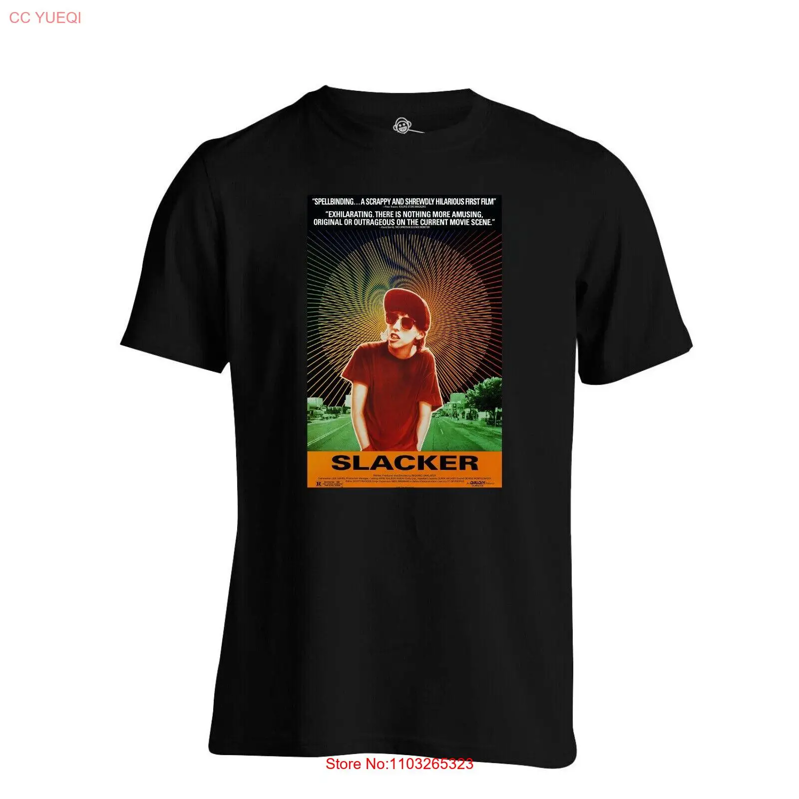 Slacker 1991 футболка классический кинопостер печать