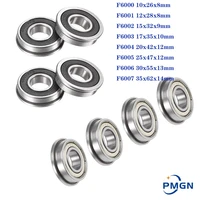 4pcs flange bearing f6000 10x26x8mm f6001 f6002 f6003 f6004 f6005 f6006 f6007 zz z rs 2rs high quality flange ball bearing