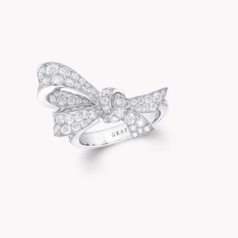 

LONDON Luxury Brand Jewelry High Quality 925 Sliver Tilda's Bow Ring For Women Charming Gift